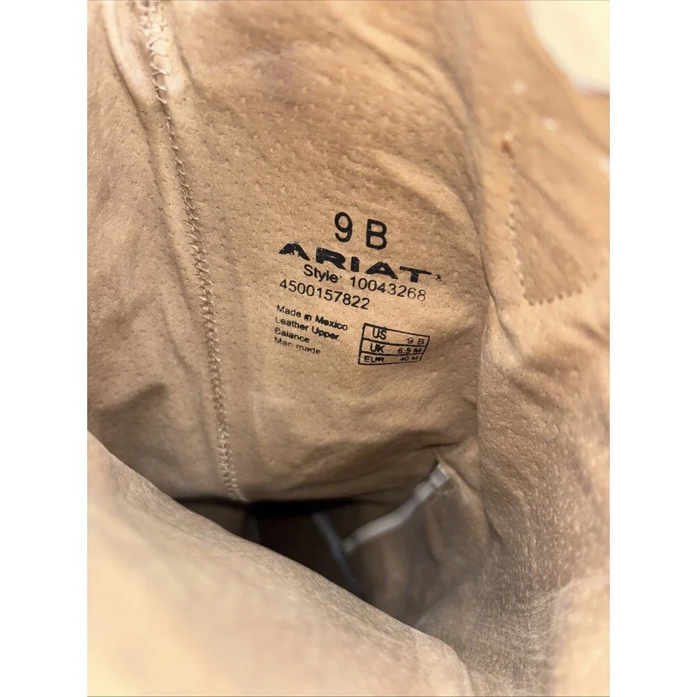 ARIAT Womens Casanova Embroidered Snip Toe Zippered Boots Knee High Size 9 B - Picture 7 of 7